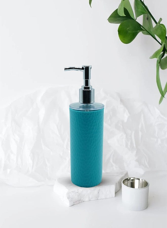 SHENRON Plastic Bathroom Accessories Set with Toothbrush Holder and Handwash Liquid Dispenser for Wash Basin, Bathroom and Sink (Blue) - Image 5